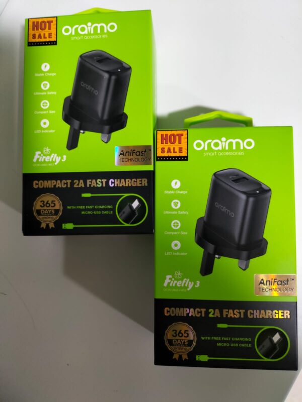 Oraimo U66+M53 Dual USB Charger - Image 2