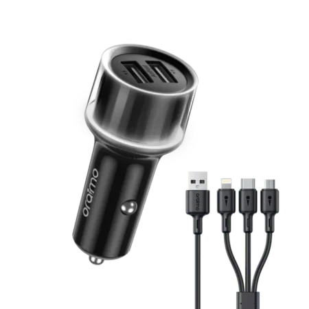 Oraimo Highway 15 15.5W Car Charger with 3-in-1 Cable