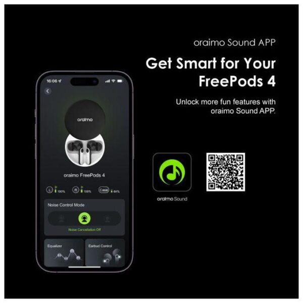 Oraimo FreePods 4 ANC True Wireless Earbuds- OEB-105D - Image 2