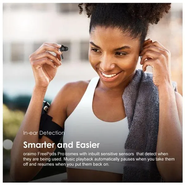 Oraimo Freepods Pro ANC True Wireless Earbuds E108D 12 Oraimo Freepods Pro ANC True Wireless Earbuds E108D - Image 12