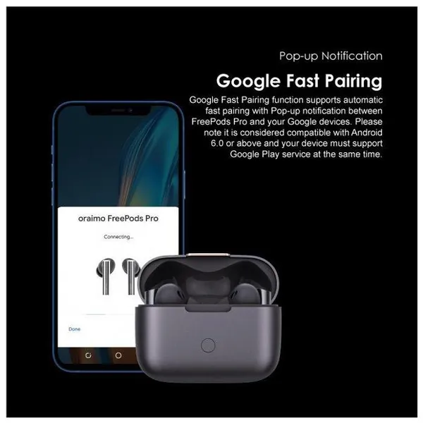 Oraimo Freepods Pro ANC True Wireless Earbuds E108D 11 Oraimo Freepods Pro ANC True Wireless Earbuds E108D - Image 11