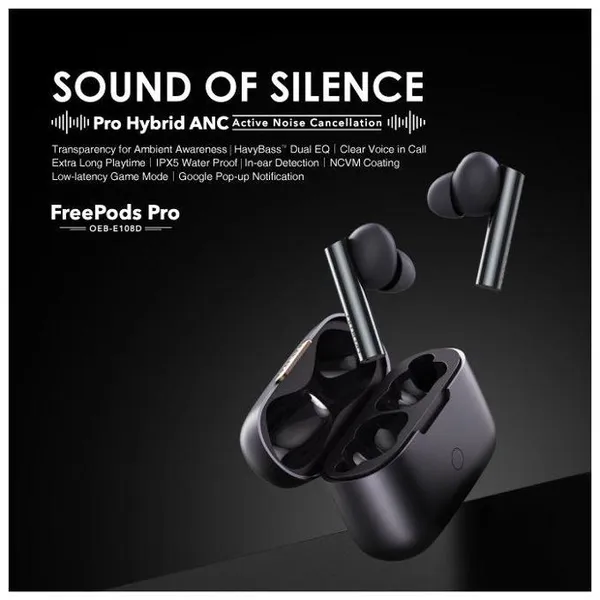 Oraimo Freepods Pro ANC True Wireless Earbuds E108D 7 Oraimo Freepods Pro ANC True Wireless Earbuds E108D - Image 7
