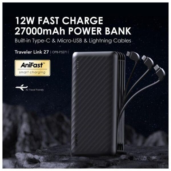 Oraimo Traveler Link 27 27000mAh 12W Power Bank - OPB-P5271 - Image 3