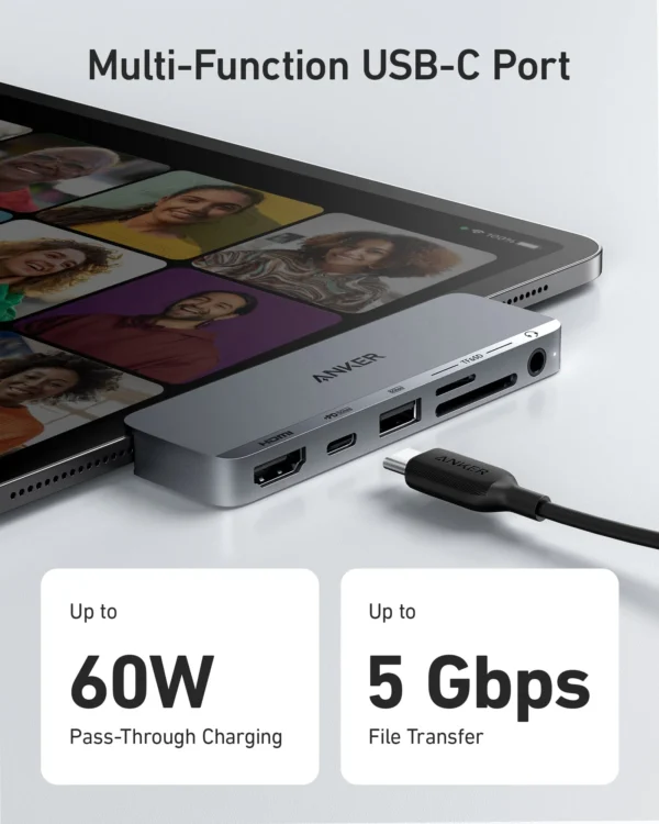 Anker 541 USB-C Hub 6-in-1 for iPad - Image 6