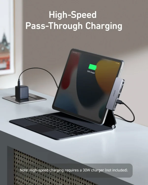 Anker 541 USB-C Hub 6-in-1 for iPad - Image 3