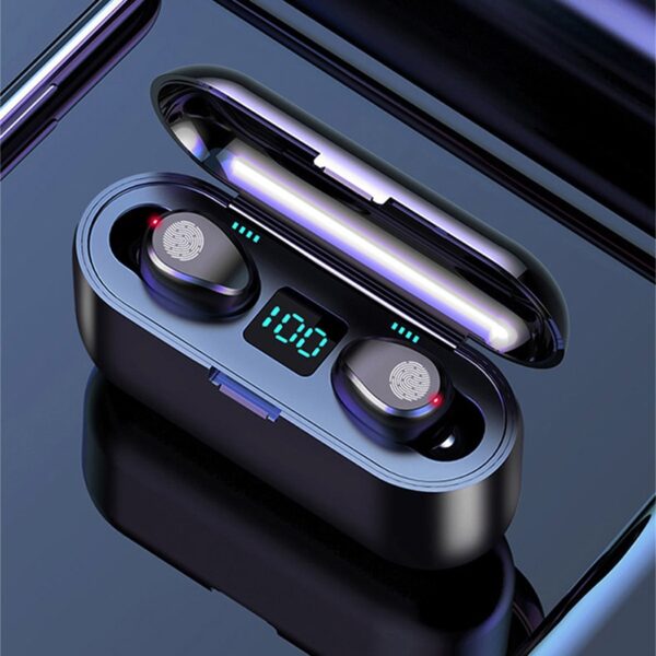 F9 Wireless Bluetooth HiFi Stereo Earbuds - Image 2