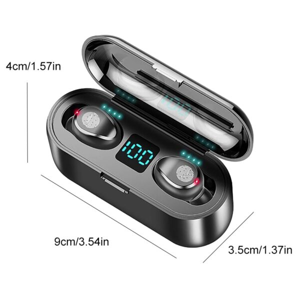 F9 Wireless Bluetooth HiFi Stereo Earbuds - Image 9