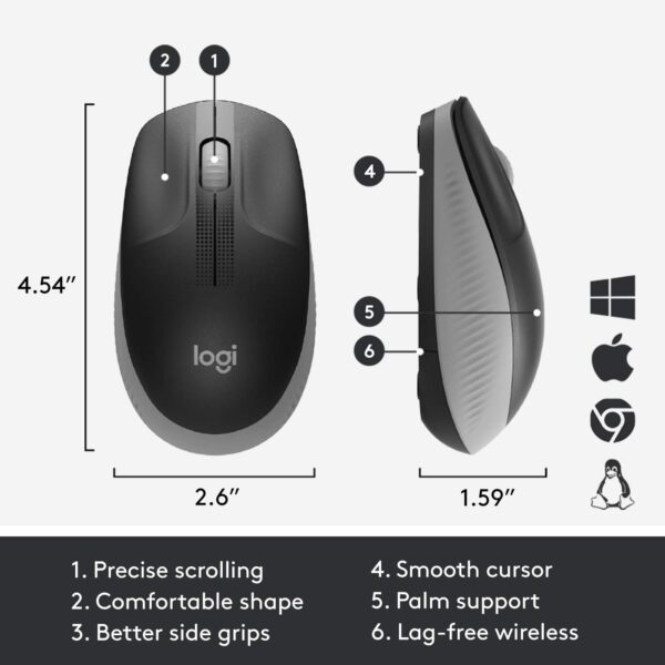 Logitech M190 Wireless Mouse - Image 3