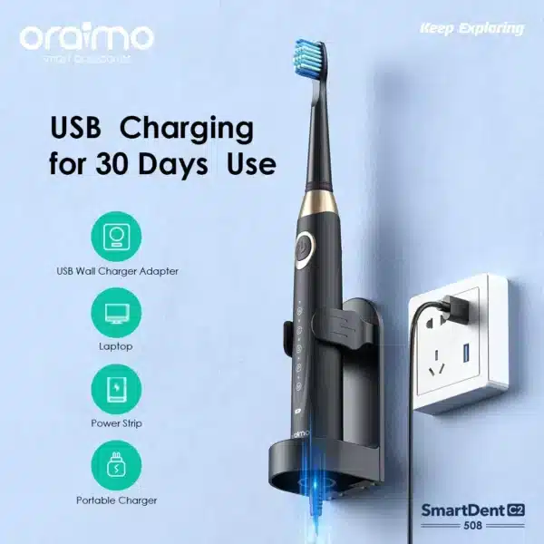 oraimo SmartDent C2 Smart Electric Toothbrush - Image 3
