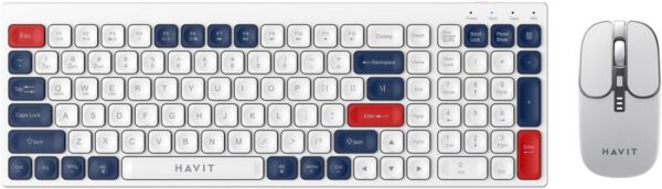 Havit KB830WB Dual Mode Rechargeable Wireless Full Keyboard & Mouse - Image 5