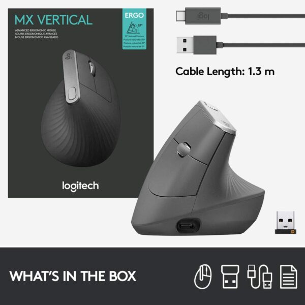Logitech MX Vertical Advanced Ergonomic Mouse - Image 11