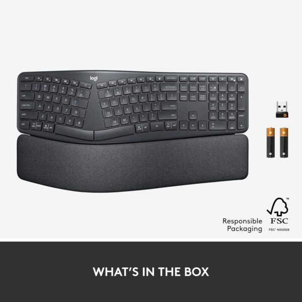 Logitech ERGO K860 Wireless Ergonomic Qwerty Keyboard - Image 5