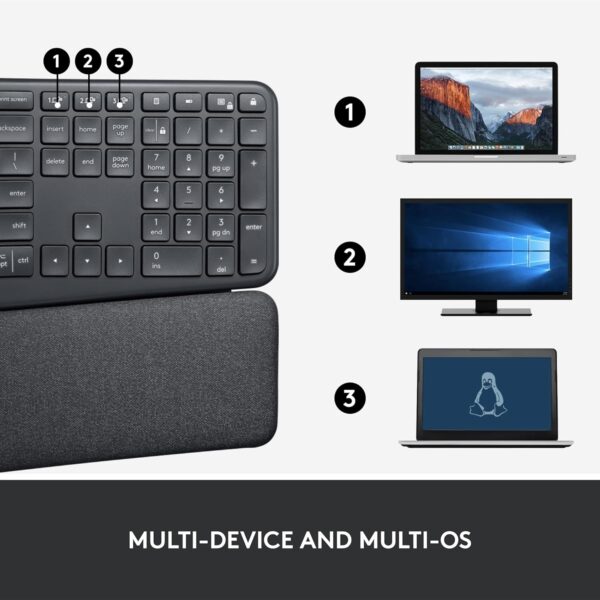 Logitech ERGO K860 Wireless Ergonomic Qwerty Keyboard - Image 7