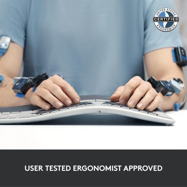 Logitech ERGO K860 Wireless Ergonomic Qwerty Keyboard - Image 11
