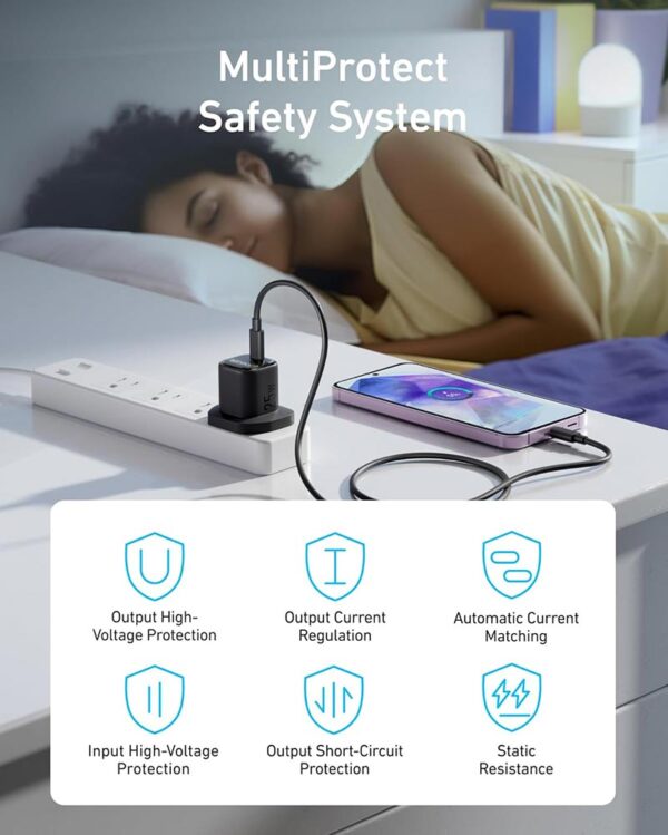 Anker 25W Compact Charger with 5ft USB-C to USB-C Cable B2656K11 - Image 5