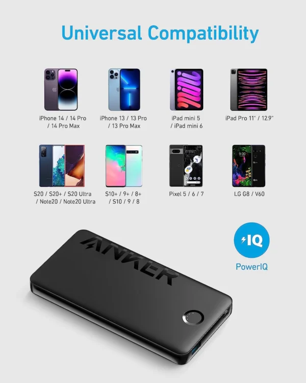 Anker 323 10,000mAh Power Bank with USB-C Port (Input & Output) - Image 3
