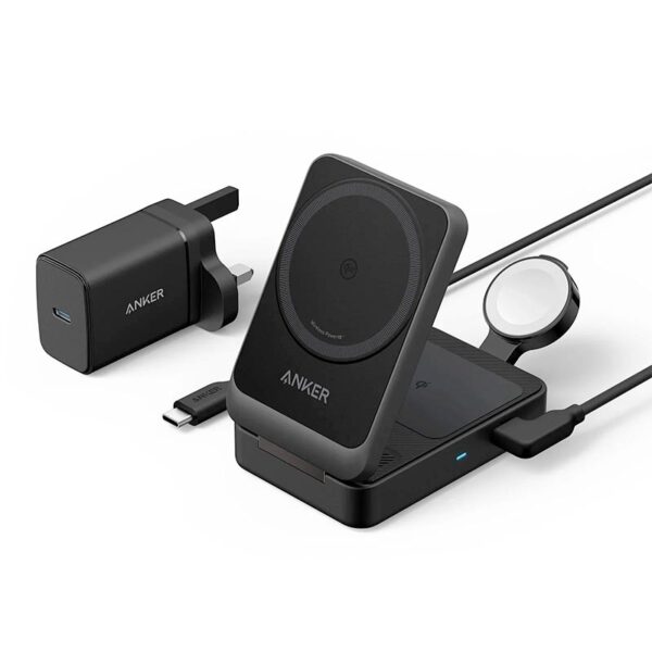 Anker MagGo Wireless Charging Station 15w Foldable 3-in-1