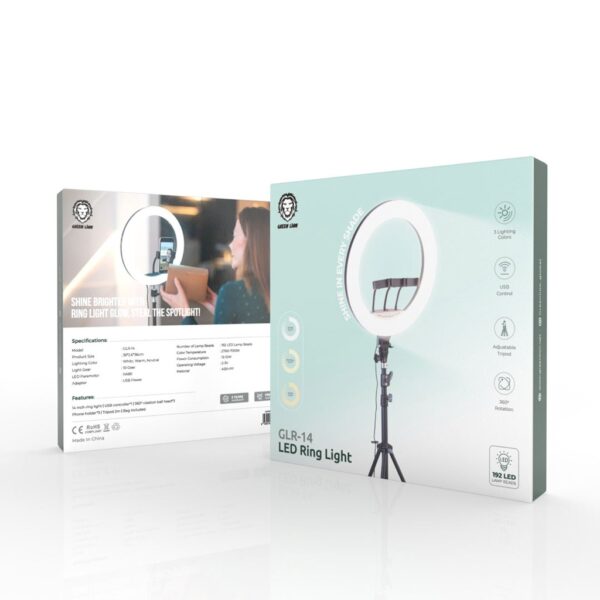 Green Lion 14'' Ring Light with Tripod - Image 2