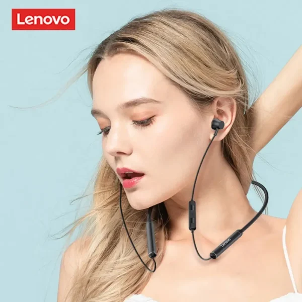 Lenovo HE05 Intelligent Noise Cancelling Wireless Neckband Earphone - Image 4