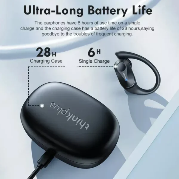 Lenovo LP75 Headphones TWS Earbuds Running Sport Waterproof Earhook Earphones - Image 4