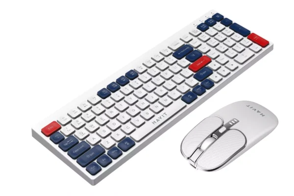 Havit KB830WB Dual Mode Rechargeable Wireless Full Keyboard & Mouse