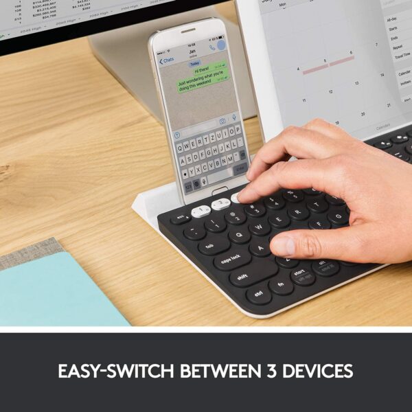 Logitech K780 Multi-Device Wireless Keyboard for Computer, Phone and Tablet - Image 2