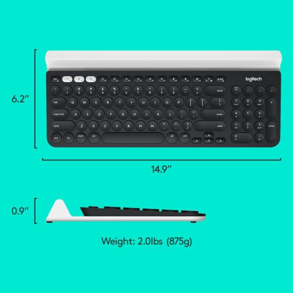 Logitech K780 Multi-Device Wireless Keyboard for Computer, Phone and Tablet - Image 4