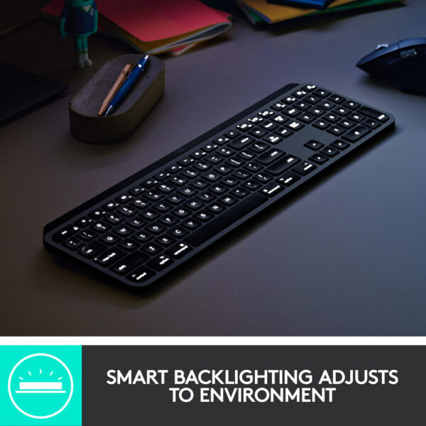 Logitech MX Keys Advanced Wireless Illuminated Keyboard for Mac - Image 12