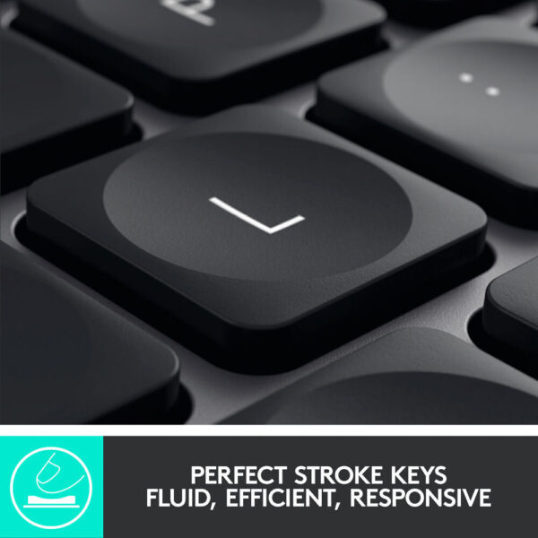 Logitech MX Keys Advanced Wireless Illuminated Keyboard for Mac - Image 11