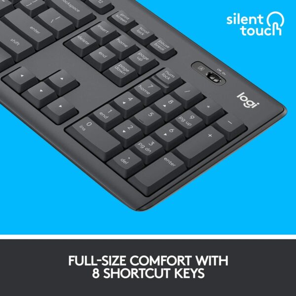 Logitech MK295 Wireless Mouse & Keyboard Combo with SilentTouch Technology - Image 11