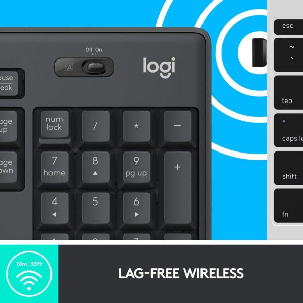 Logitech MK295 Wireless Mouse & Keyboard Combo with SilentTouch Technology - Image 9