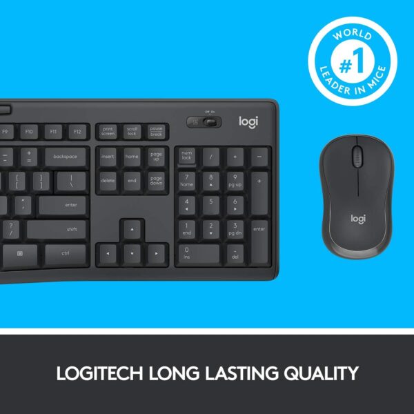 Logitech MK295 Wireless Mouse & Keyboard Combo with SilentTouch Technology - Image 6