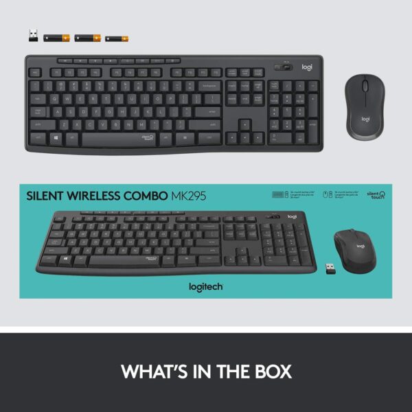 Logitech MK295 Wireless Mouse & Keyboard Combo with SilentTouch Technology - Image 5