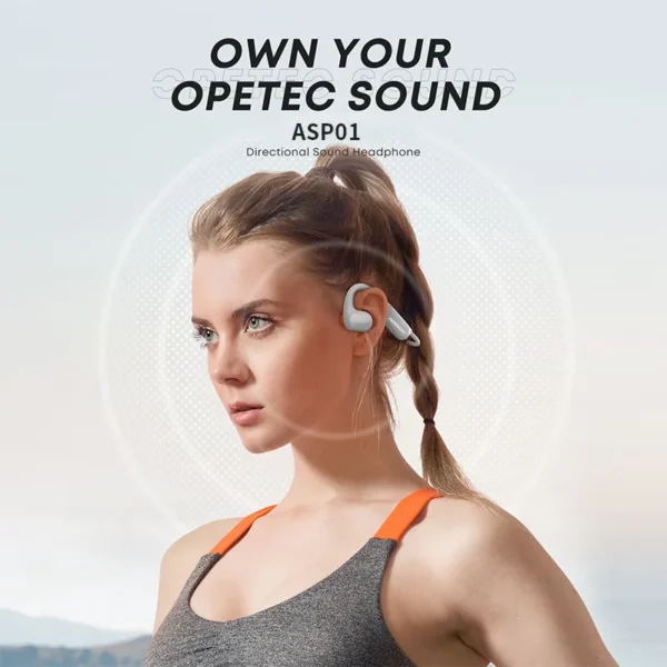 Amaya ASP01 Wireless Sport Bone Conduction Neckband Earphones Waterproof Headphones - Image 2