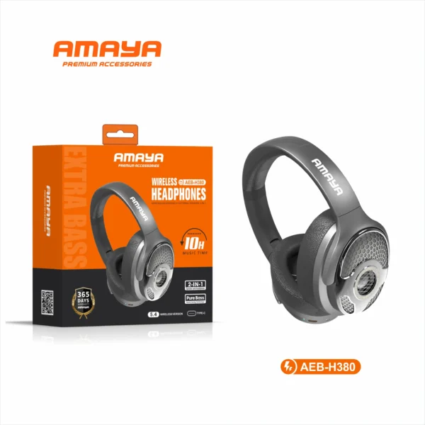 Amaya AEB-H380 Wireless Speaker Headset With Headphones 2 in 1