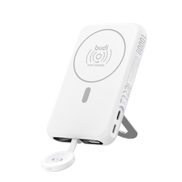Budi PB806W 10000mAh 20W 2-in-1 Magnetic Wireless Power Bank - Image 2