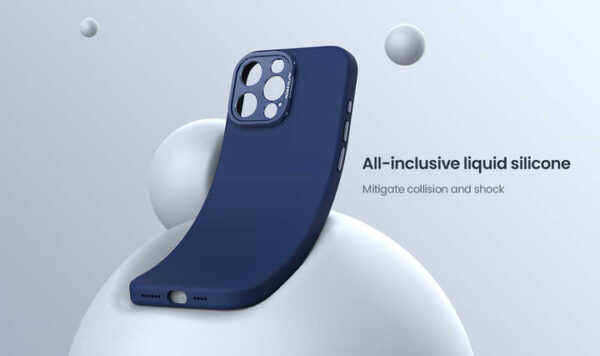 Nillkin Silicone Magnetic Wireless Charging case With Invisible Camera Kickstand Folding Stand Cover for Iphone 16 Pro Max - Image 5