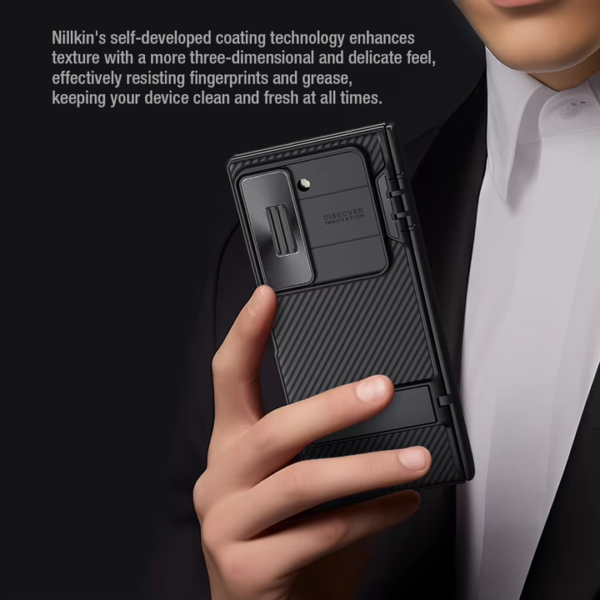 Nillkin New Product for Samsung Z Fold 6 Mobile Phone Case Sliding Lens Protector Hard Shell Full Cover Bracket Folding Case - Image 7