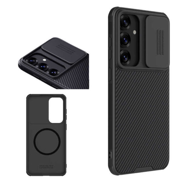 Nillkin Strong Magnetic Phone case for Samsung Galaxy S25/S25+/S25 Ultra Wireless Charging Cover With Camera Sliding Cover