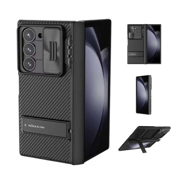 Nillkin New Product for Samsung Z Fold 6 Mobile Phone Case Sliding Lens Protector Hard Shell Full Cover Bracket Folding Case - Image 3