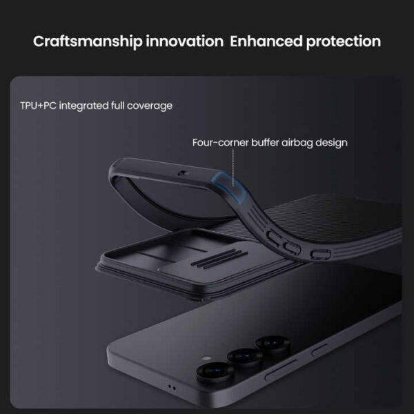 Nillkin Strong Magnetic Phone case for Samsung Galaxy S25/S25+/S25 Ultra Wireless Charging Cover With Camera Sliding Cover - Image 3