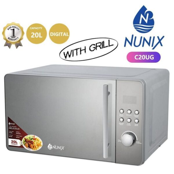 Nunix C20UG 20L Digital Microwave Oven with Grill - Image 2