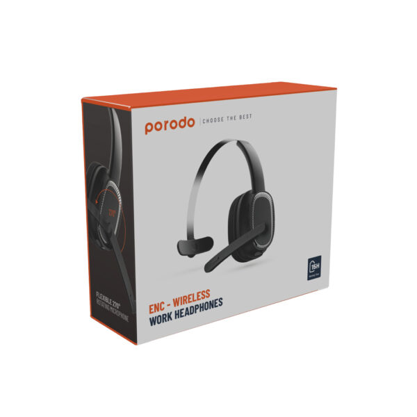 Porodo ENC Wireless Work Headphones with Noise Cancelling Mic - Image 3