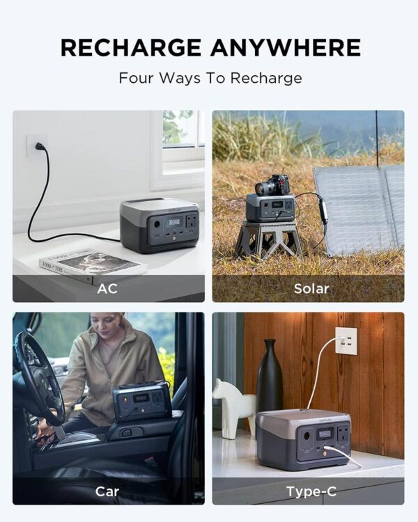 EcoFlow RIVER 2 Portable Power Station (300W, 256Wh) – ZMR600-B-UK - Image 5