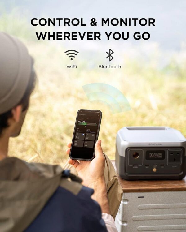 EcoFlow RIVER 2 Portable Power Station (300W, 256Wh) – ZMR600-B-UK - Image 7