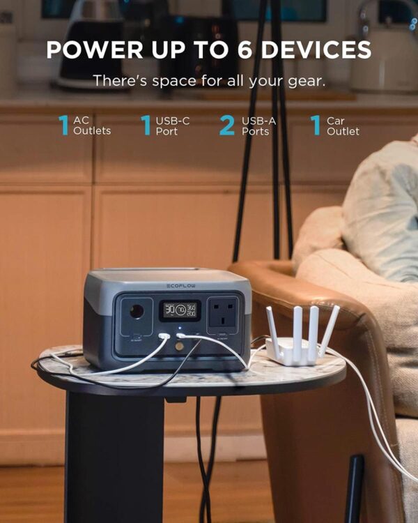 EcoFlow RIVER 2 Portable Power Station (300W, 256Wh) – ZMR600-B-UK - Image 8