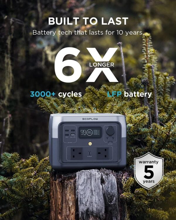 EcoFlow RIVER 2 Max Portable Power Station (500W, 512Wh) – ZMR610-B-UK - Image 4