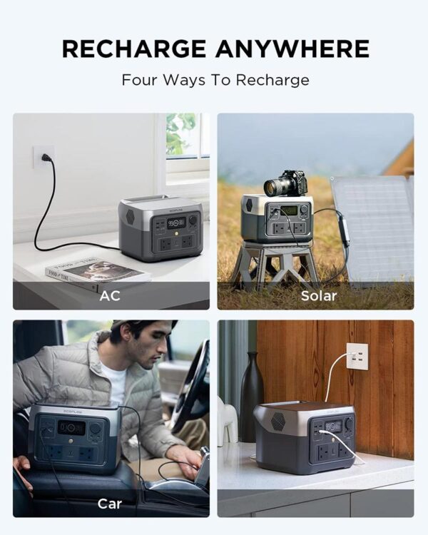 EcoFlow RIVER 2 Max Portable Power Station (500W, 512Wh) – ZMR610-B-UK - Image 5