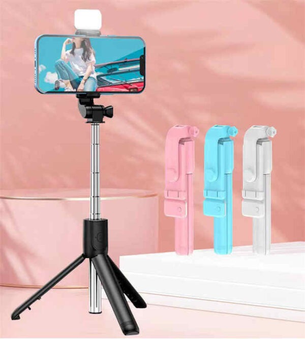 R1S Tripod 360 Rotating Bluetooth Portable Mini Selfie Stick - Image 6