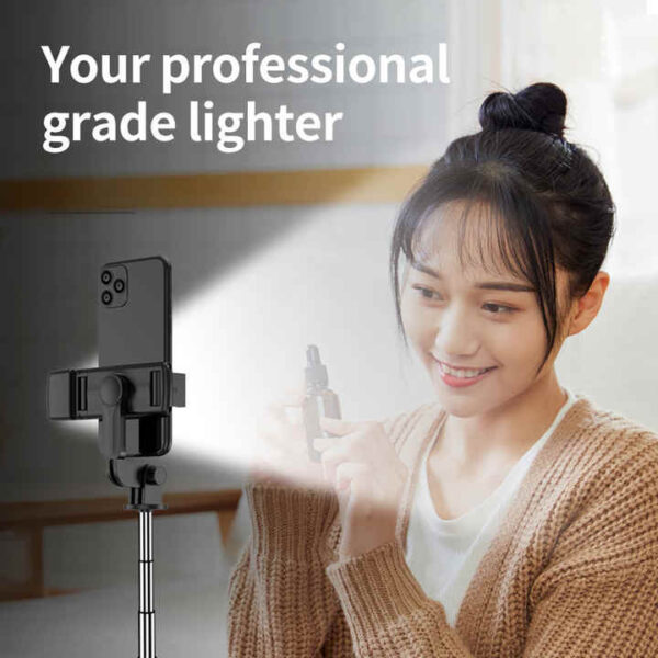 R1S Tripod 360 Rotating Bluetooth Portable Mini Selfie Stick - Image 4